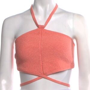 Cult Gaia Coral Halter Top Size M
